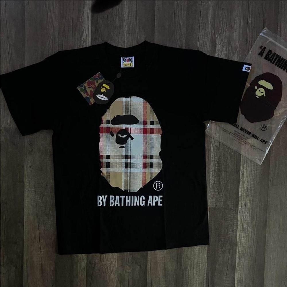 Bape Black Tee with Iconic Graphic